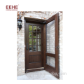 Дверь из фанерованной древесины Foshan с деревянной дверью из мдф / арочной входной деревянной дверью